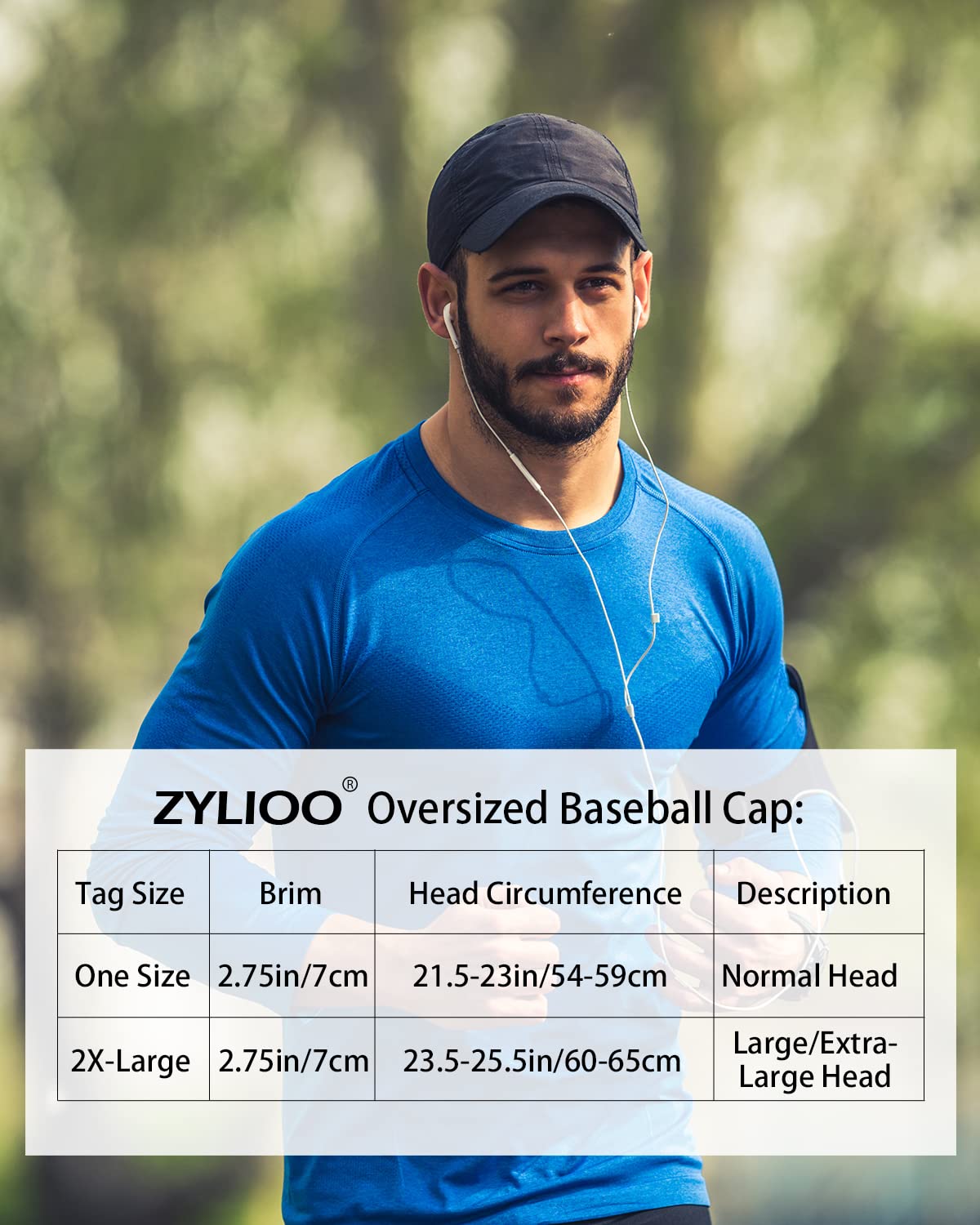 Oversized Quick Dry Baseball Cap